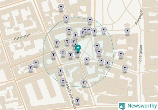 Karta över Skåne län