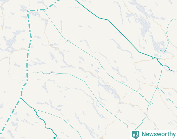 Karta över Storumans kommun