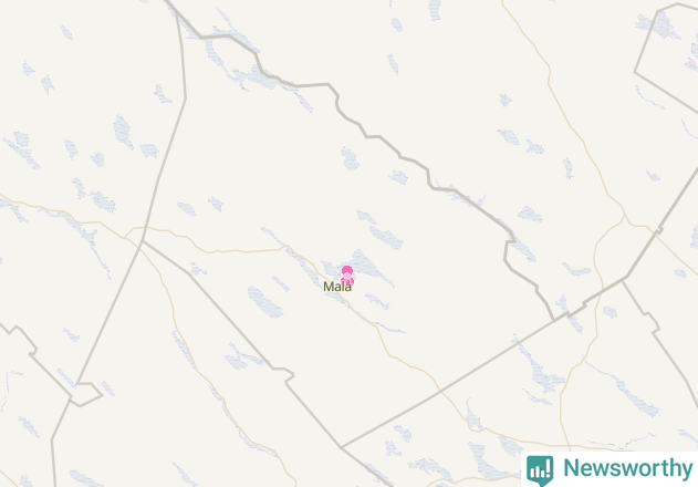 Karta över Malå kommun