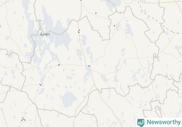 Karta över Tingsryds kommun