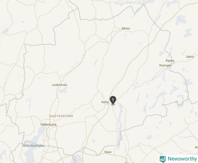 Karta över Vallentuna kommun