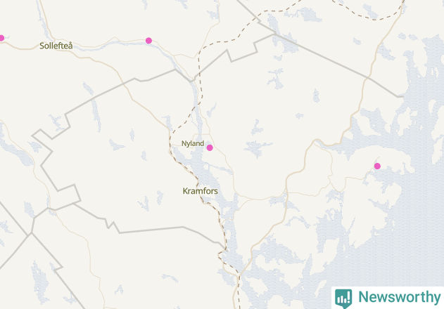 Karta över Kramfors kommun