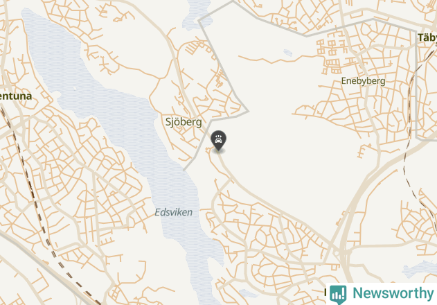 Karta över viltolyckor i Danderyds kommun