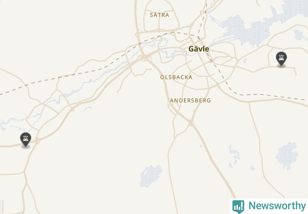 Karta över Gävle kommun
