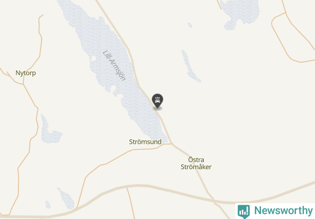 Karta över viltolyckor i Bjurholms kommun