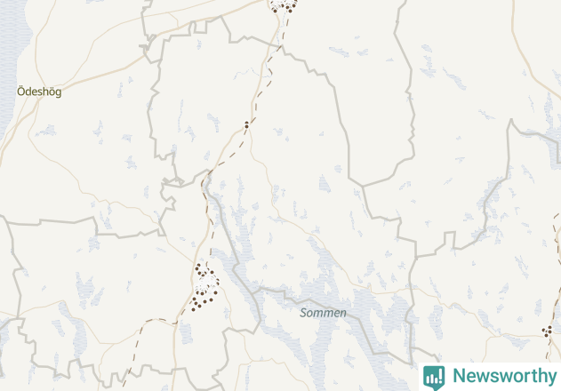 Karta över Boxholms kommun
