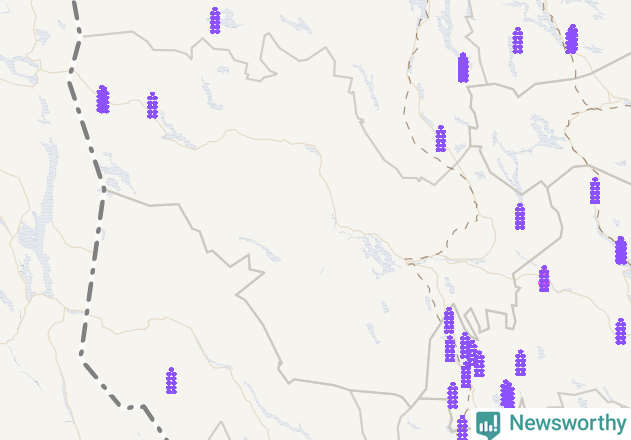 Karta över Härjedalens kommun