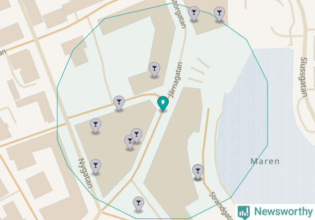 Karta över Södertälje kommun