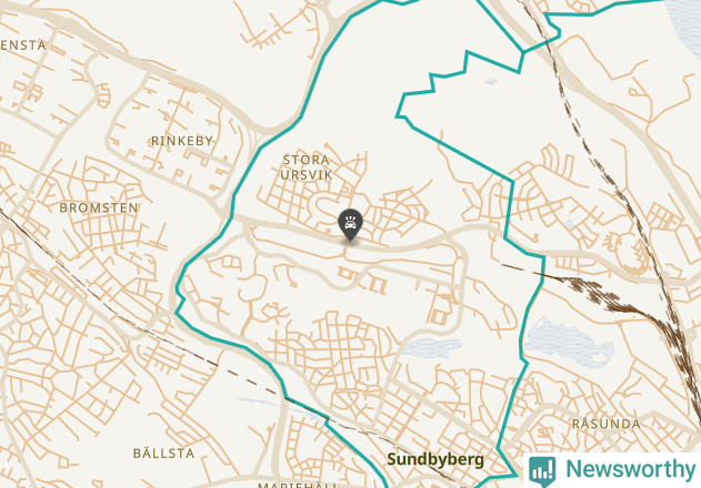 Karta över viltolyckor i Sundbybergs kommun