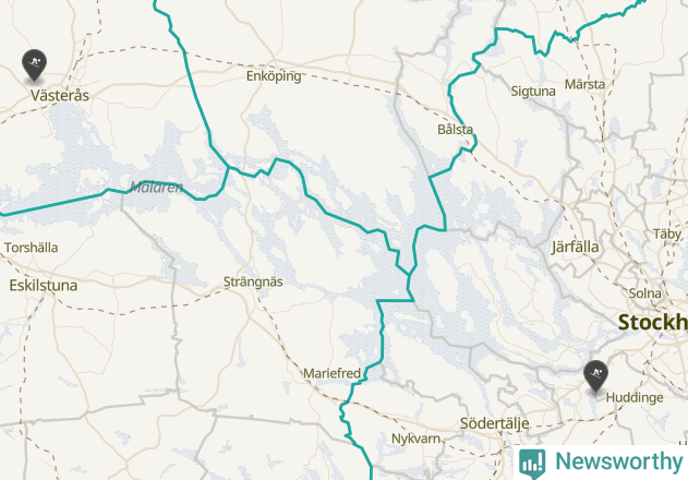 Karta över Sollentuna kommun