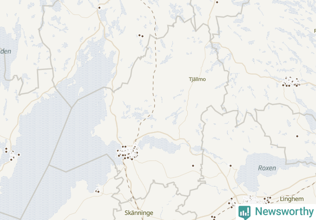 Karta över Motala kommun