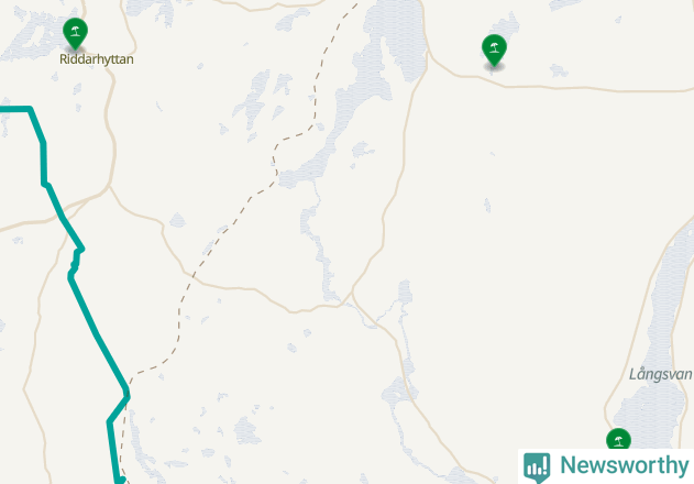Karta över Skinnskattebergs kommun