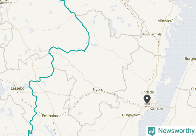 Karta över väderstationer i artikeln