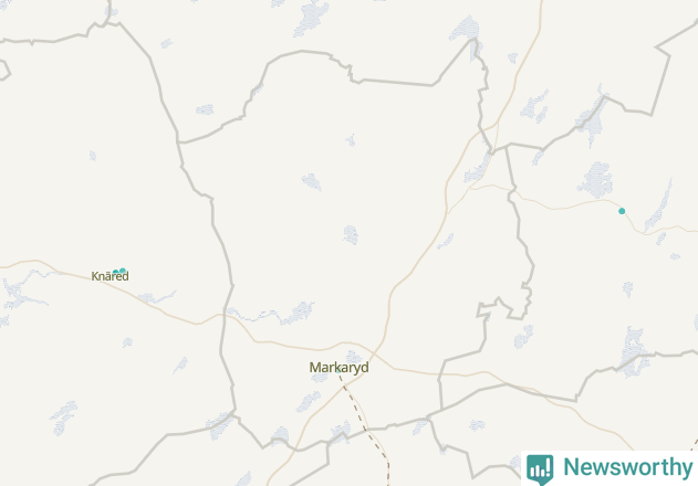 Karta över Markaryds kommun