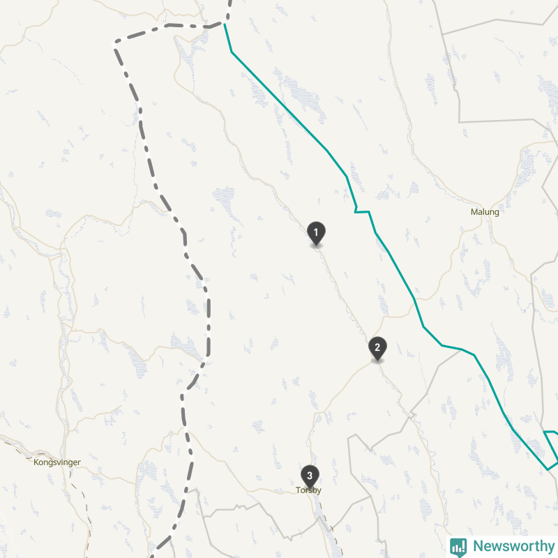 Karta över Torsby kommun