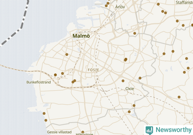 Karta över Malmö kommun