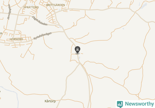 Karta över viltolyckor i Tibro kommun