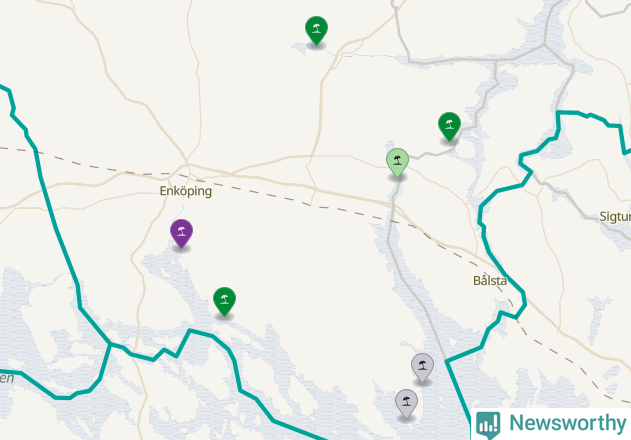 Karta över Enköpings kommun