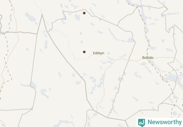 Karta över Ovanåkers kommun