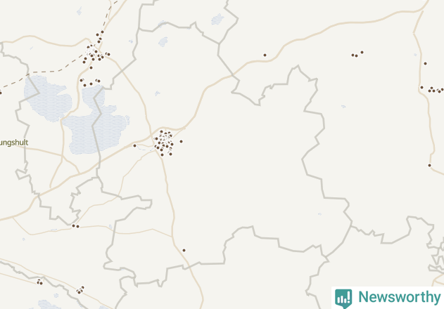 Karta över Hörby kommun