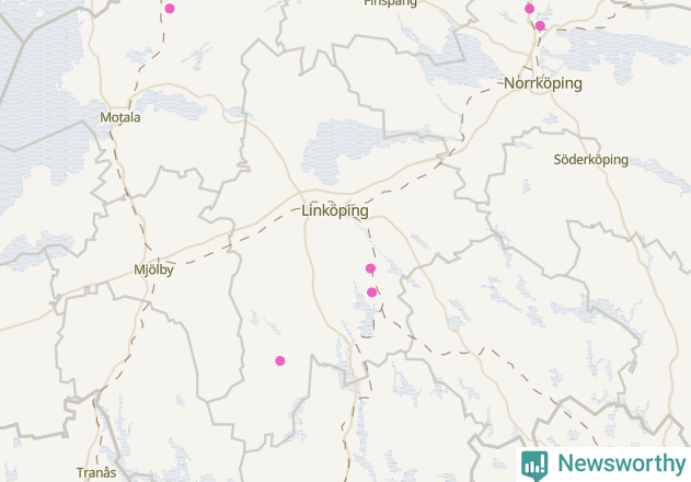 Karta över Linköpings kommun
