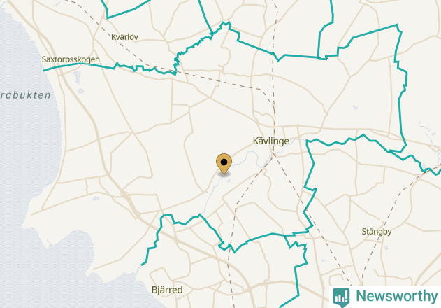 Karta över Kävlinge kommun