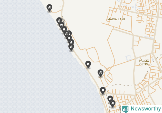 Karta över Helsingborgs kommun