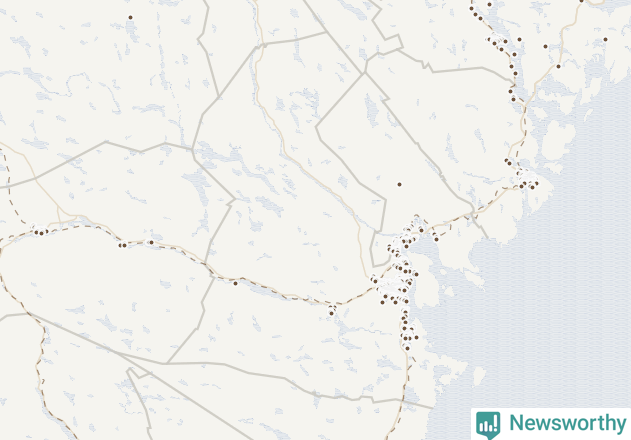 Karta över Sundsvalls kommun