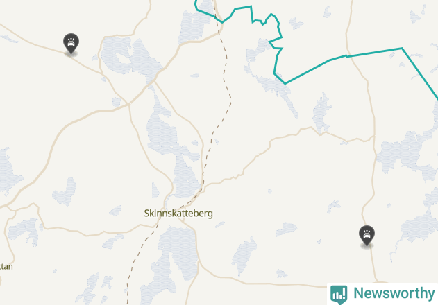 Karta över viltolyckor i Skinnskattebergs kommun