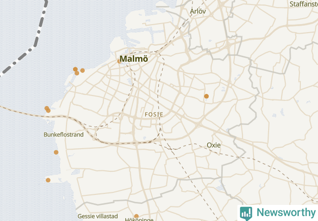 Karta över Malmö kommun
