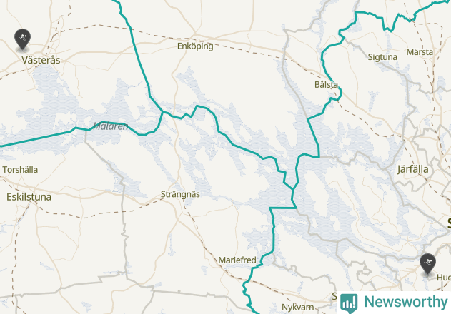 Karta över Upplands-Bro kommun