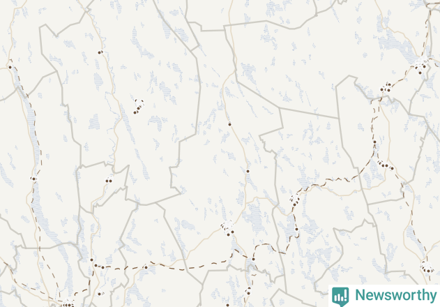 Karta över Filipstads kommun