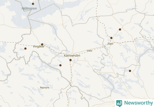 Karta över Katrineholms kommun