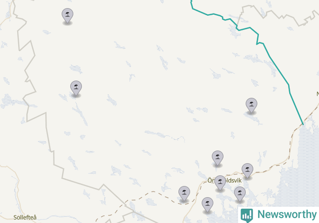 Karta över Örnsköldsviks kommun
