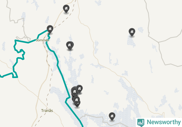 Karta över Boxholms kommun