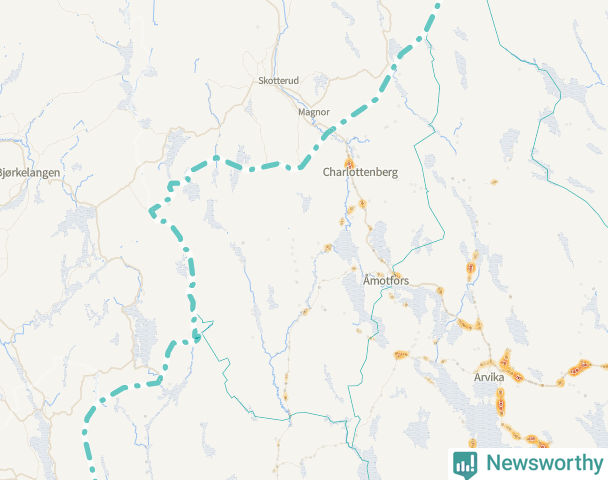 Karta över Eda kommun