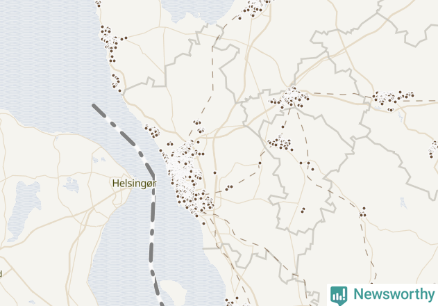 Karta över Helsingborgs kommun