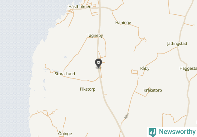 Karta över viltolyckor i Ödeshögs kommun