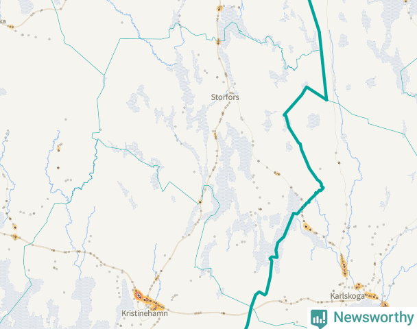 Karta över Storfors kommun