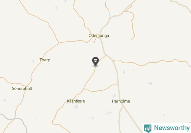 Karta över viltolyckor i Perstorps kommun