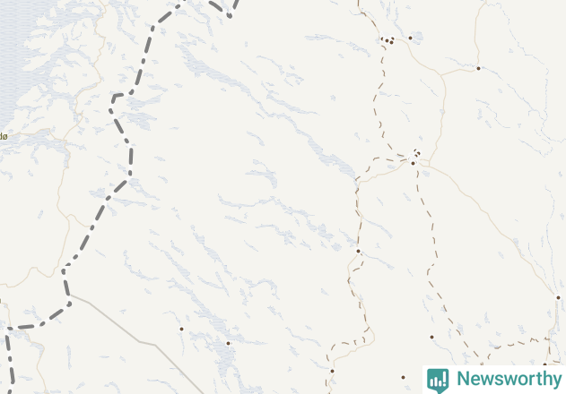 Karta över Jokkmokks kommun