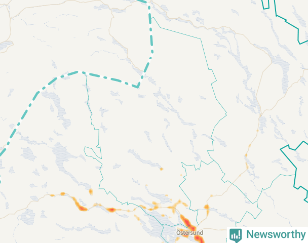 Karta över Krokoms kommun
