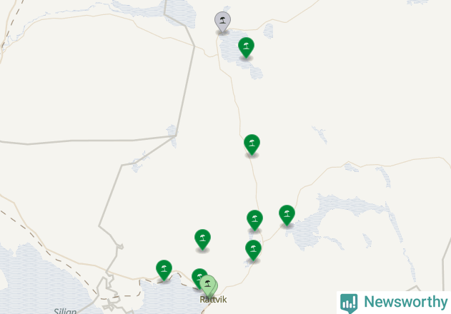 Karta över Rättviks kommun