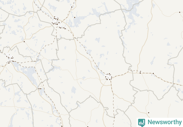 Karta över Sala kommun