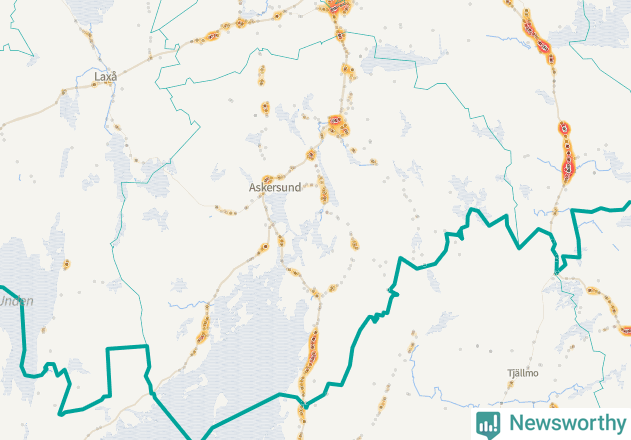 Karta över Askersunds kommun