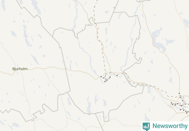 Karta över Vännäs kommun