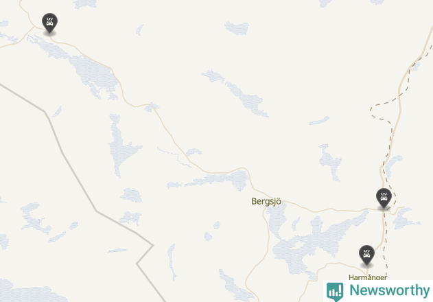 Karta över viltolyckor i Nordanstigs kommun