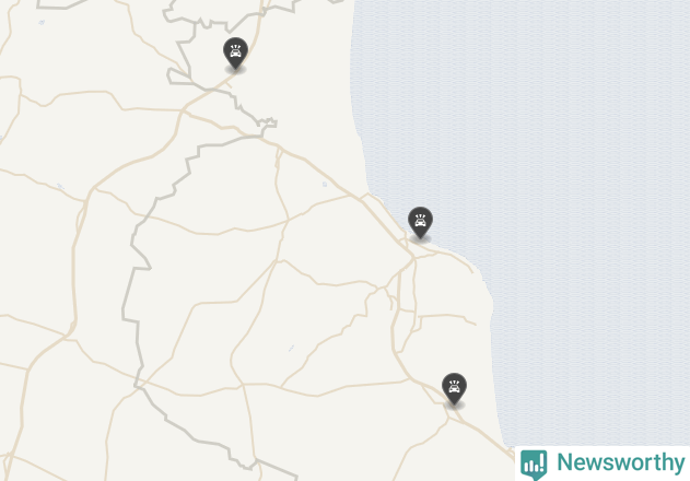 Karta över viltolyckor i Simrishamns kommun