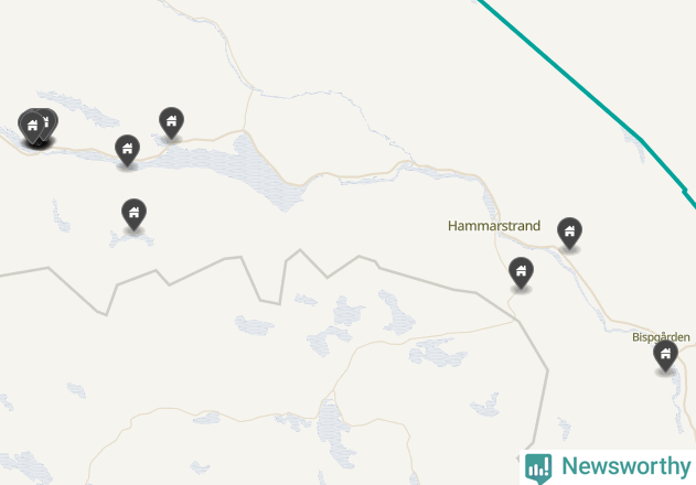 Karta över Ragunda kommun