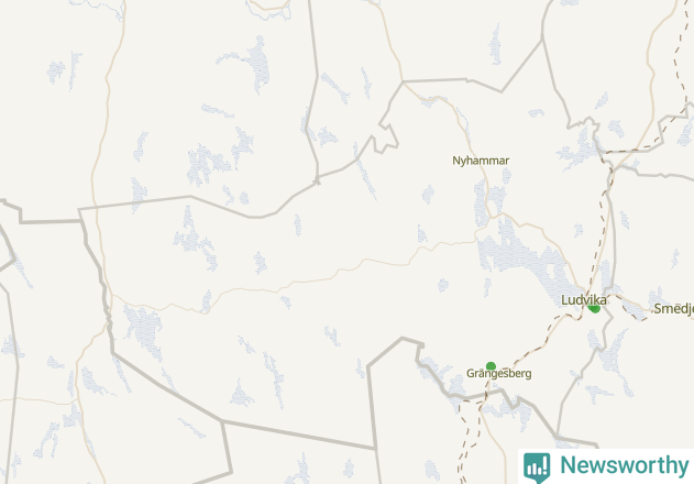 Karta över Ludvika kommun